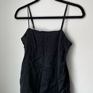 100% Silk Black Camisole Top